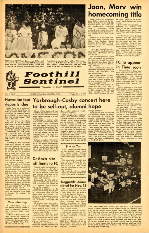 Foothill Sentinel November 6 1964