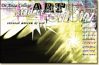 Complex abstract design with explosive radiating elements. Basic show info.
