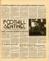 Foothill Sentinel November 9 1984