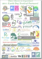 Sheet of logos of all the Earth Day sponsors including Euphrat.