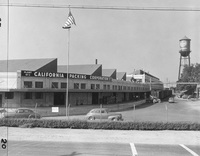 Photo of California Packing Corporation, located on Auzerais Ave. in San Jose, Ca. Photo taken in 1956.