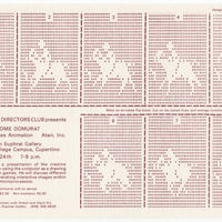 Flyer has eight small horse-and-rider images that can be made into a flip book.