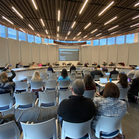 The new District Office building, completed in 2020, features a larger Board Room with enhanced technical capabilities. 