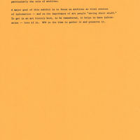 Second page of De Anza press release for 'Staying Visible'