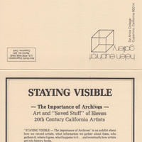Outside of 'Staying Visible' announcement.