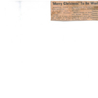News article announcing that foreign students will be sending holiday greetings in their native languages during station breaks on KFJC.
