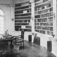 The library room of Le Petite Trianon. Date of photo unknown.