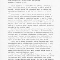 First page of 'Men and Children' director's notes.