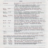 Gallery exhibition event listing with multiple dates, times, details, and sponsorships.