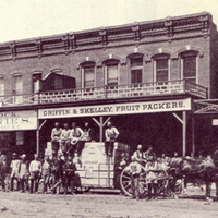 Griffin-Skelley was a dried fruit packer and canner, founded in 1881 and merged into Del Monte during its formation in 1916. Griffin and Skelley started packing oranges in Riverside, California, pioneered the dried fruit industry, and eventually moved into canning.