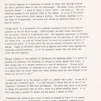 First page of director's notes for Judith Spiegel's 'Slough Cycle.'