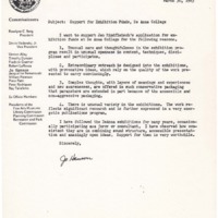 Jo Hanson was very instrumental in the early environmental movement and a thoughtful collaborator/leader. Her letter boosted our spirits because we were having a very hard time trying to get money, support, recognition in the college structure.
