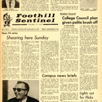 Foothill Sentinel September 23 1966 
