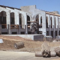 The superstructure of the Campus Center has been completed and now awaits the next steps.