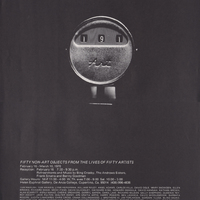 Black poster with central isolated image of an 'Art' gauge/meter with numbers ‘191.’