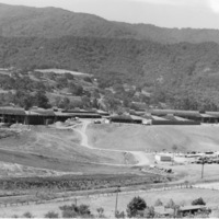 Nearing the end of construction, many buildings have been completed. 