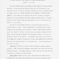 First page of 'To Deny the Right ...' director's notes.