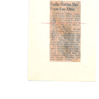 News article announcing Roger Murray as the new station manager for KFJC.